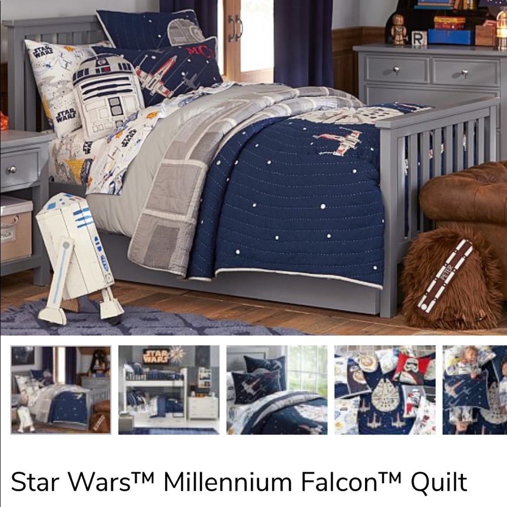 Pottery Barn kids Star Wars quilt set